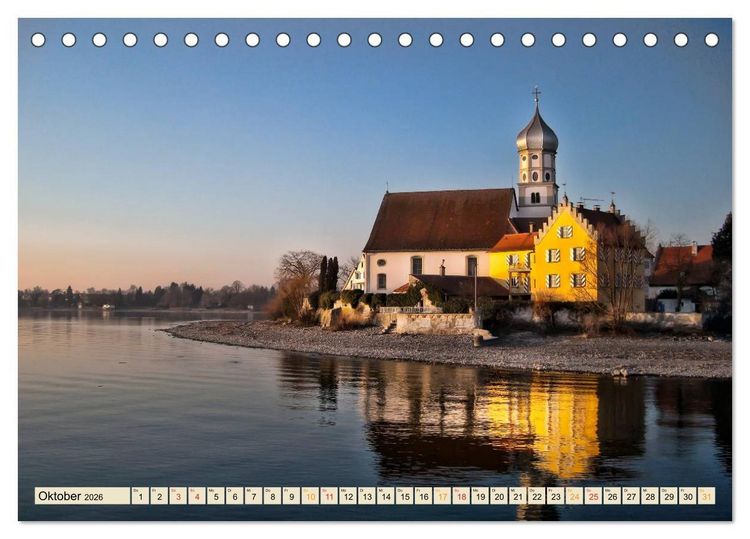 Produktbild: Bodensee - "Die D&ouml;rfer sind wie ein Garten ..." (Rainer Maria Rilke) (Tischkalender 2026 DIN A5 quer), CALVENDO Monatskalender