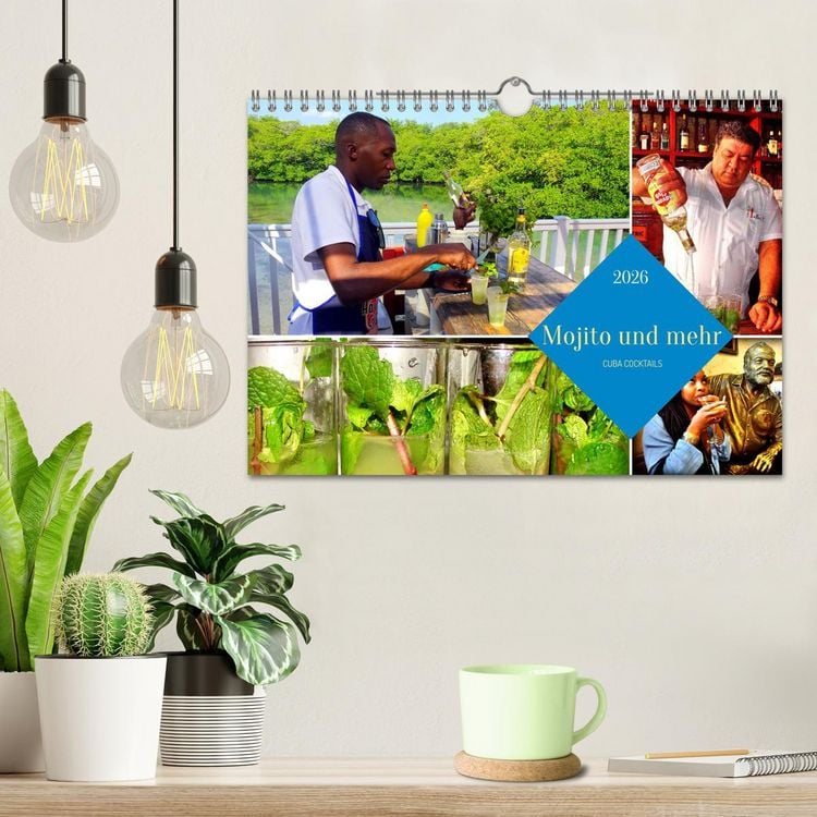 Produktbild: Mojito und mehr - CUBA COCKTAILS (Wandkalender 2026 DIN A4 quer), CALVENDO Monatskalender