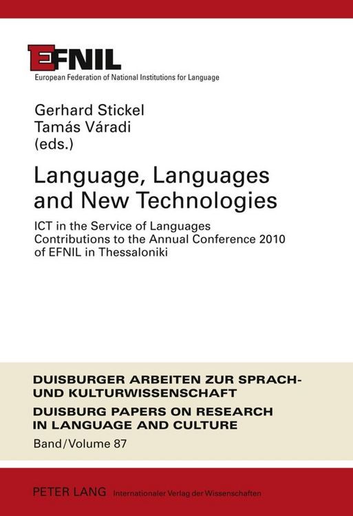 Produktbild: Language, Languages and New Technologies
