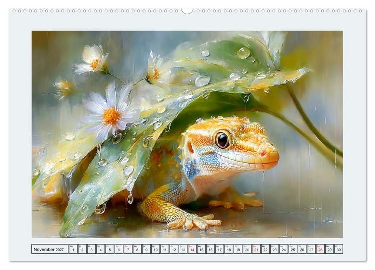 Produktbild: Echsenzauber. Farbenfrohe Reptilien (Wandkalender 2027 DIN A2 quer), CALVENDO Monatskalender