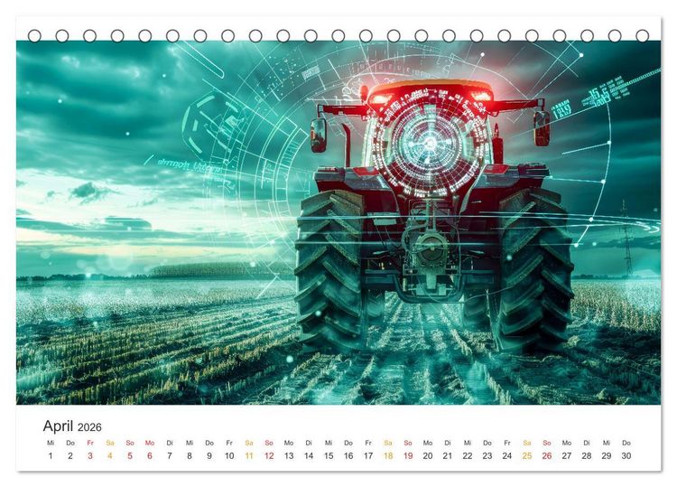 Produktbild: Landwirtschaft 5.0 - digitale Welt (Tischkalender 2026 DIN A5 quer), CALVENDO Monatskalender