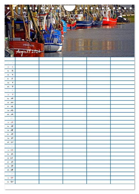 Produktbild: Meer Zeit f&uuml;r uns! (Wandkalender 2026 DIN A4 hoch), CALVENDO Monatskalender