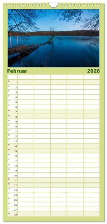 Produktbild: Familienplaner 2026 - Usedom - Deutscher Inseltraum mit 5 Spalten (Wandkalender, 21 x 45 cm) CALVENDO