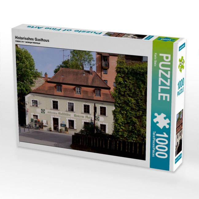 Produktbild: CALVENDO Puzzle Historisches Gasthaus 1000 Teile Puzzle quer | 1000 Teile Lege-Gr&ouml;&szlig;e 64 &times; 48 cm Foto-Puzzle f&uuml;r gl&uuml;ckliche Stunden