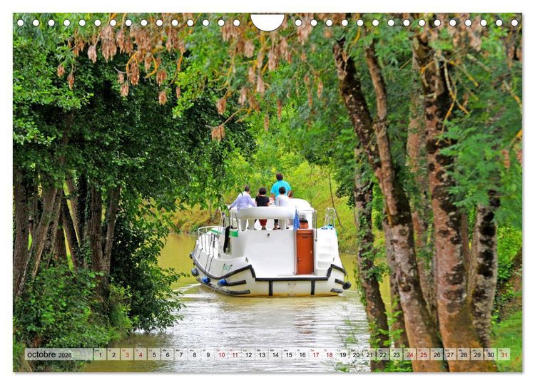 Produktbild: Occitanie fluviale (Calendrier mural 2026 DIN A4 vertical), CALVENDO calendrier mensuel