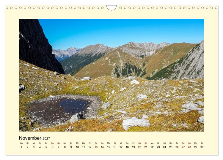 Produktbild: Lechtaler Alpen (Wandkalender 2027 DIN A3 quer), CALVENDO Monatskalender