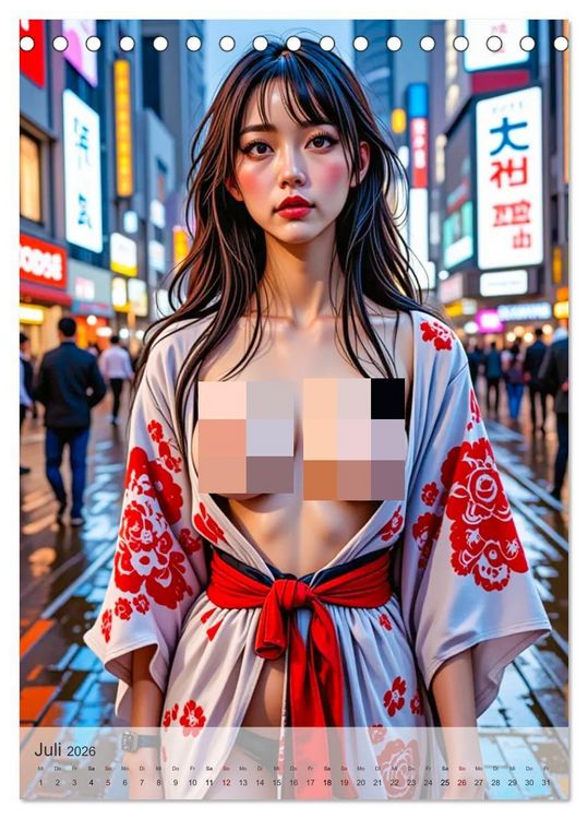 Produktbild: Spicy World - Tokio Unzensiert (Tischkalender 2026 DIN A5 hoch), CALVENDO Monatskalender