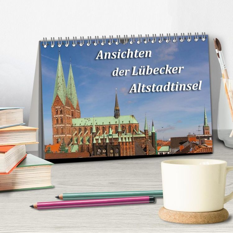 Produktbild: Ansichten der L&uuml;becker Altstadtinsel (Tischkalender 2027 DIN A5 quer), CALVENDO Monatskalender