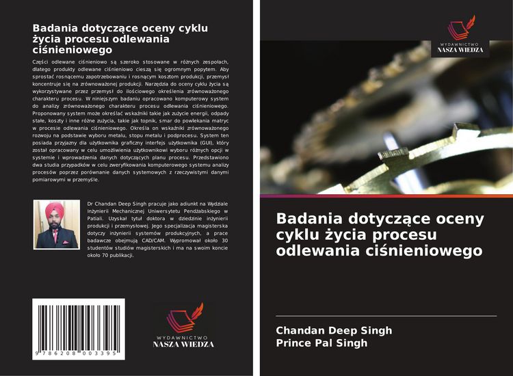 Produktbild: Badania dotycz&iquest;ce oceny cyklu &iquest;ycia procesu odlewania ci&iquest;nieniowego