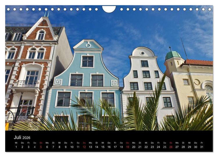 Produktbild: Unterwegs in der Hansestadt Rostock (Wandkalender 2026 DIN A4 quer), CALVENDO Monatskalender
