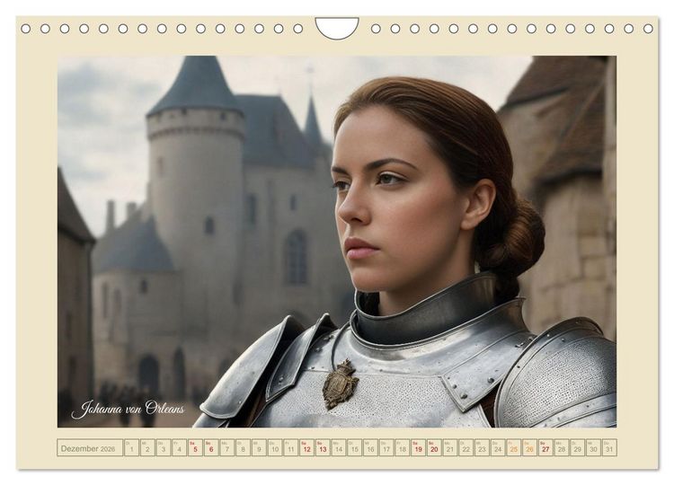 Produktbild: Portraits mit den Augen einer KI (Wandkalender 2026 DIN A4 quer), CALVENDO Monatskalender