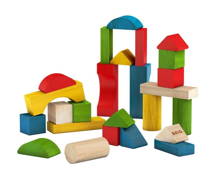 Produktbild: BRIO Infant/ Toddler - Bunte Holzbausteine, 25 Teile