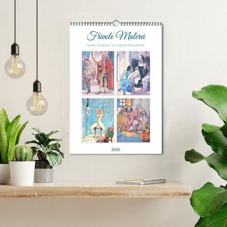 Produktbild: Frivole Malerei 2026. Nackte Tatsachen von Umberto Brunelleschi (Wandkalender 2026 DIN A3 hoch), CALVENDO Monatskalender