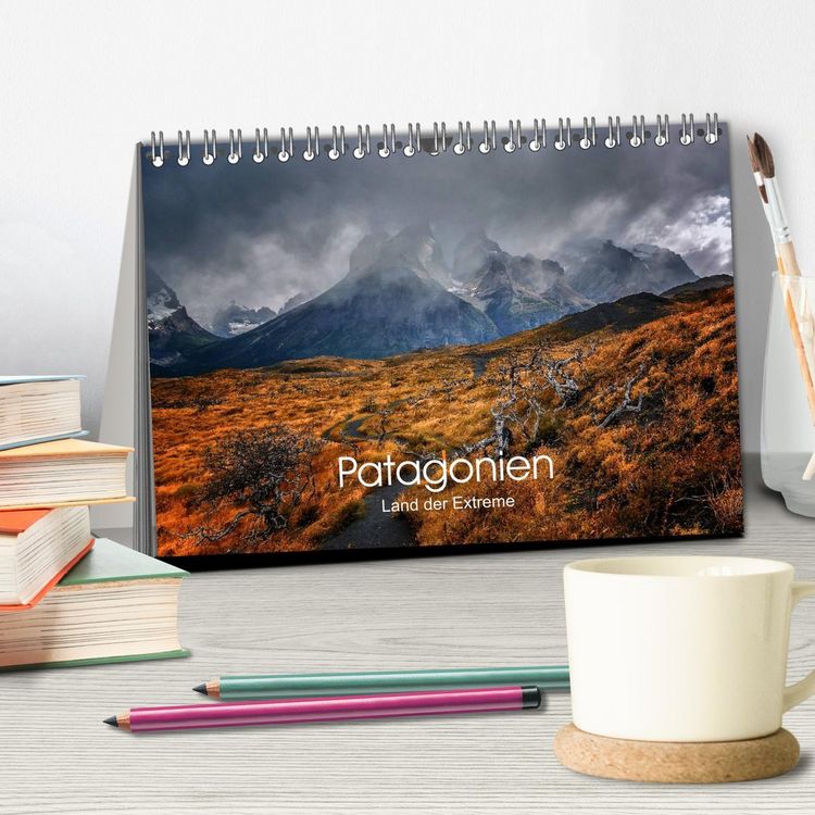 Produktbild: Patagonien-Land der Extreme (Tischkalender 2026 DIN A5 quer), CALVENDO Monatskalender