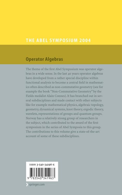 Produktbild: Operator Algebras