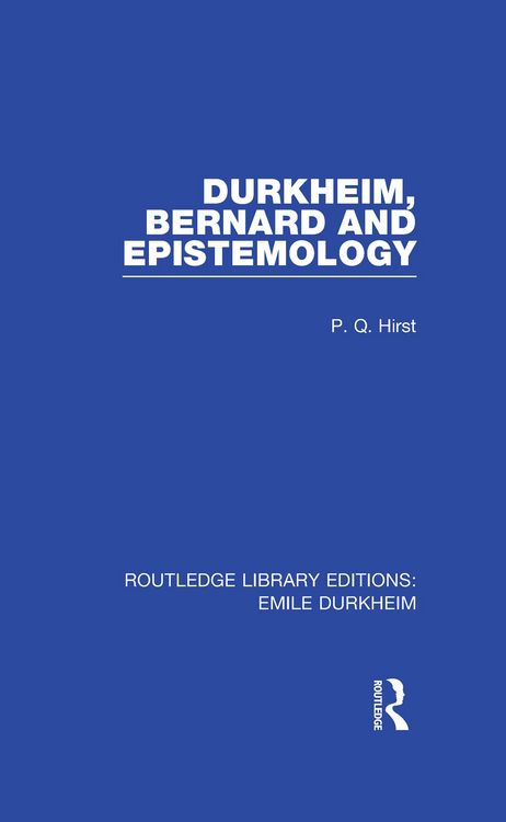 Produktbild: Durkheim, Bernard and Epistemology