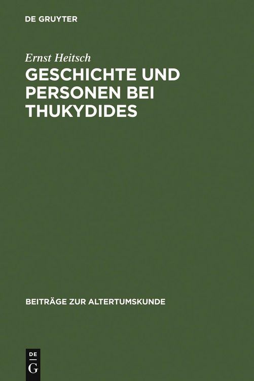 Produktbild: Geschichte und Personen bei Thukydides