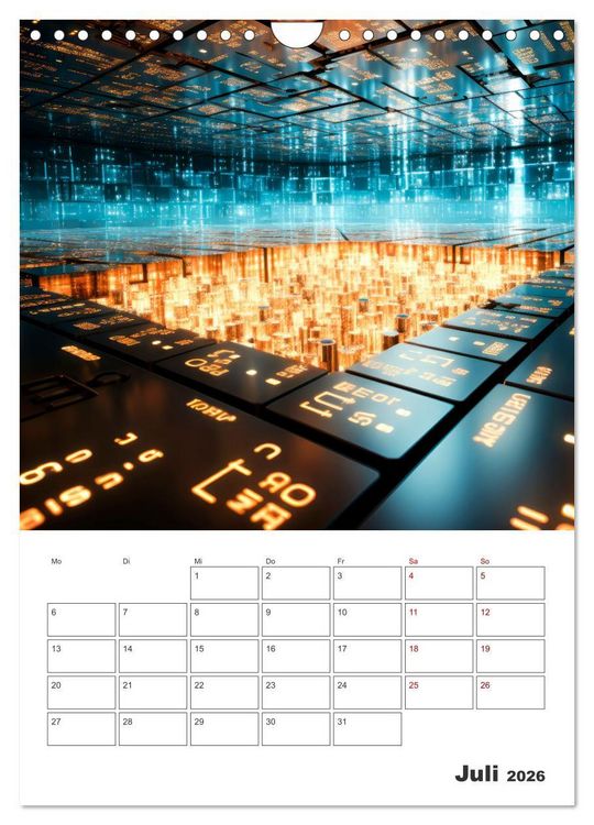Produktbild: METAVERSE Cooler Terminplaner (Wandkalender 2026 DIN A4 hoch), CALVENDO Monatskalender