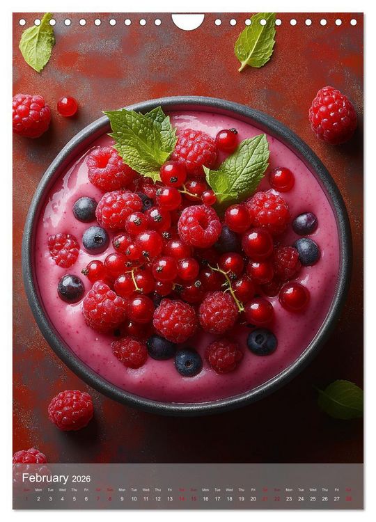 Produktbild: Smoothie Bowl Bliss (Wall Calendar 2026 DIN A4 portrait), CALVENDO 12 Month Wall Calendar