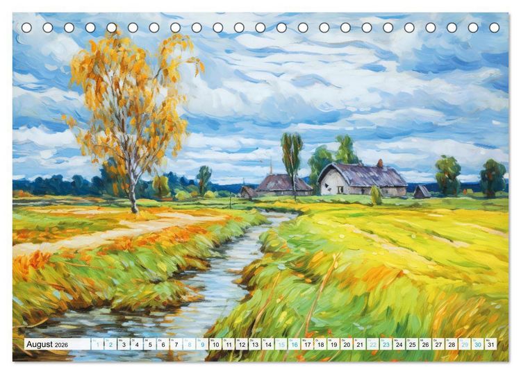 Produktbild: Havelland - Impressionistische Visionen einer idyllischen Region (Tischkalender 2026 DIN A5 quer), CALVENDO Monatskalender