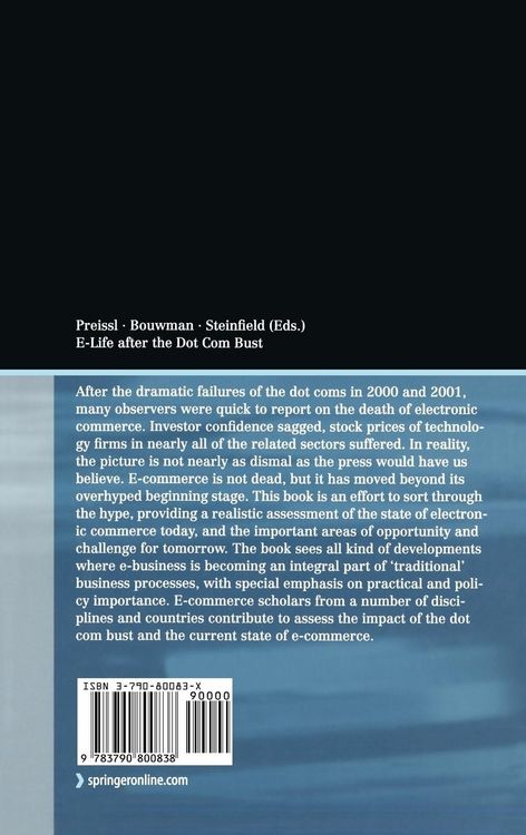 Produktbild: E-Life after the Dot Com Bust