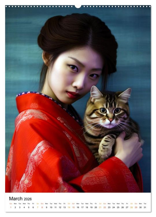 Produktbild: Purrrfect Companions (Wall Calendar 2026 DIN A2 portrait), CALVENDO 12 Month Wall Calendar
