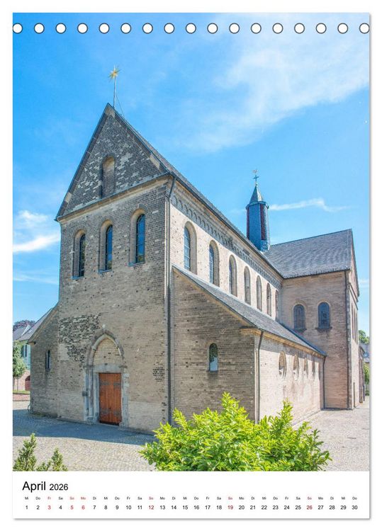 Produktbild: Kirchen in D&uuml;sseldorf (Tischkalender 2026 DIN A5 hoch), CALVENDO Monatskalender
