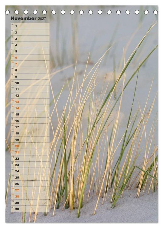 Produktbild: Zwischen D&uuml;nen und Watt / Geburtstagskalender (Tischkalender 2027 DIN A5 hoch), CALVENDO Monatskalender