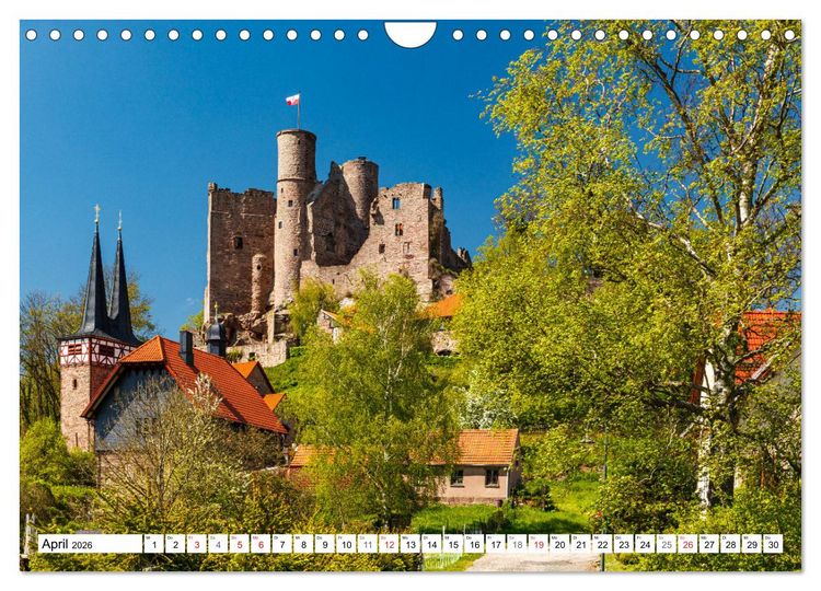 Produktbild: Werra Burgen Steig (Wandkalender 2026 DIN A4 quer), CALVENDO Monatskalender
