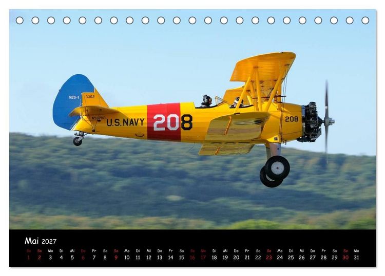 Produktbild: Doppeldecker - Veteranen der L&uuml;fte (Tischkalender 2027 DIN A5 quer), CALVENDO Monatskalender