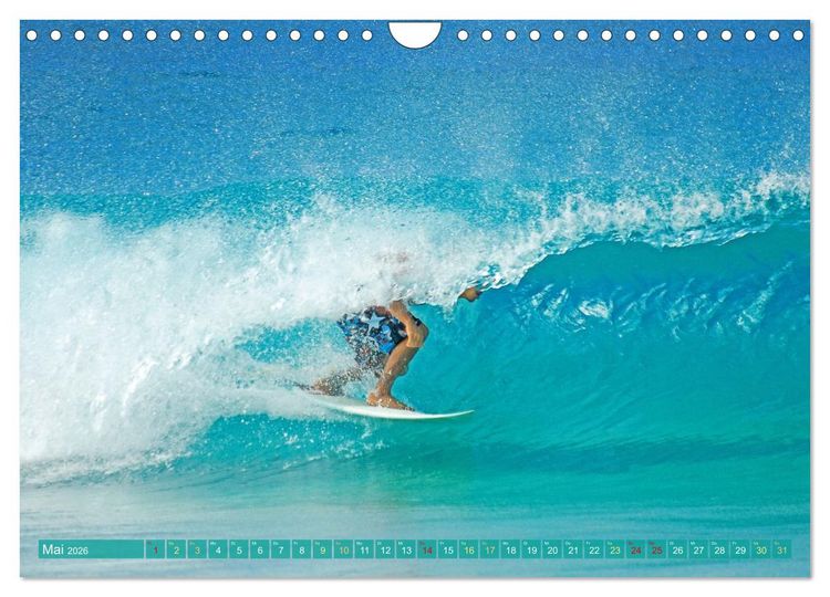 Produktbild: Surfen: Die perfekte Welle finden - Edition Funsport (Wandkalender 2026 DIN A4 quer), CALVENDO Monatskalender