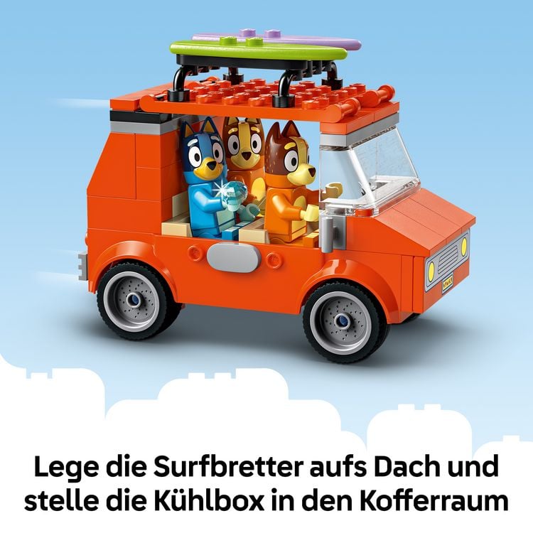 Produktbild: LEGO Bluey: Blueys Strandausflug - Spielzeug f&uuml;r Kleinkinder - 11202