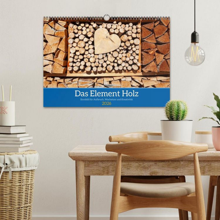 Produktbild: Das Element Holz - Ein Sinnbild (Wandkalender 2026 DIN A3 quer), CALVENDO Monatskalender