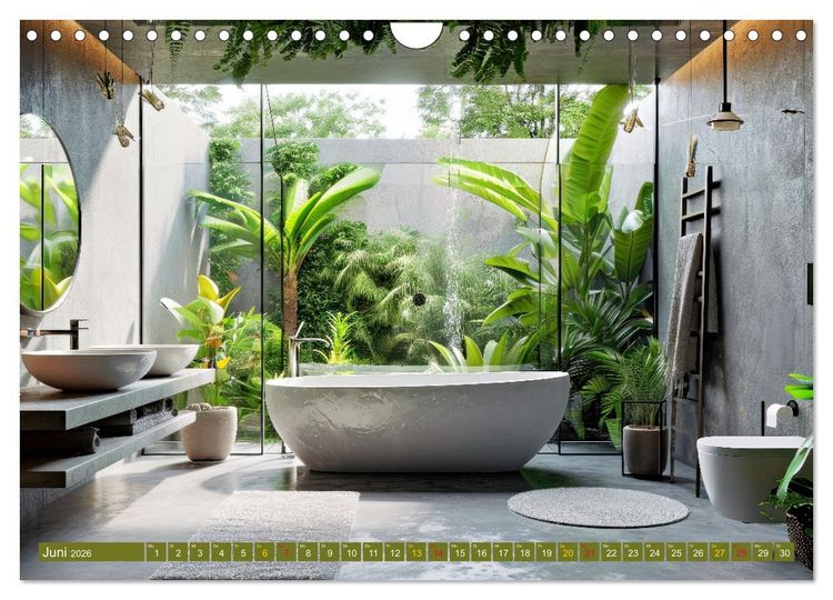 Produktbild: Urban Jungle - wohnen mit Pflanzen (Wandkalender 2026 DIN A4 quer), CALVENDO Monatskalender