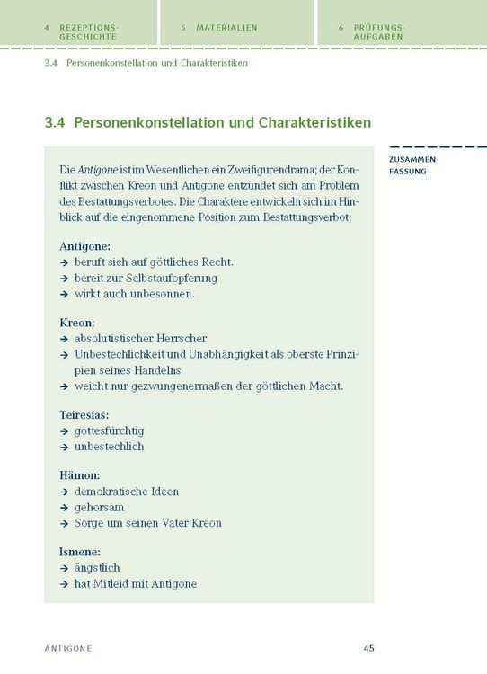 Produktbild: Antigone von Sophokles