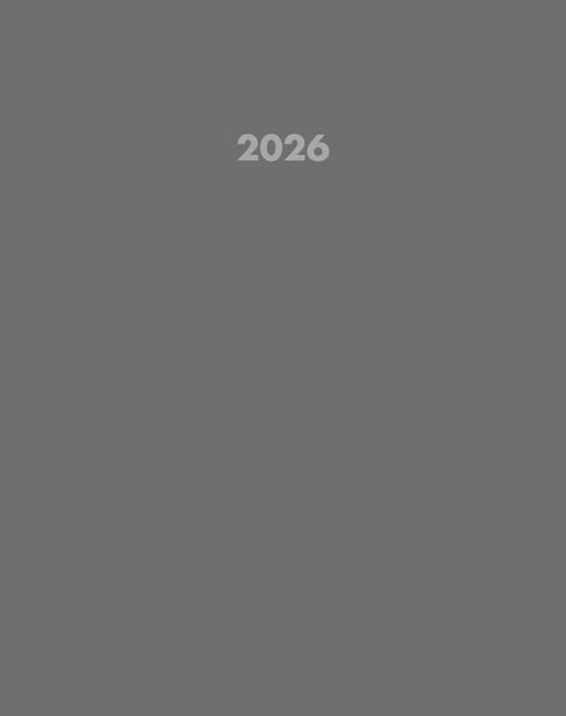 Produktbild: Basic Gray 2026 7.5 X 9.5 Booklet Monthly Planner