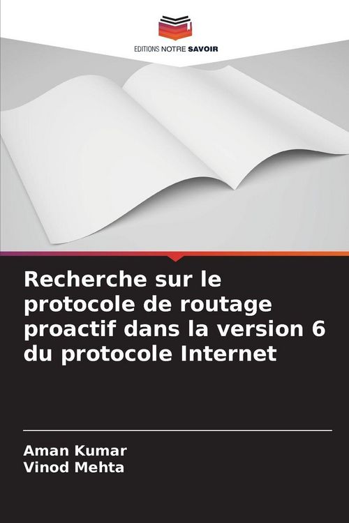 Produktbild: Recherche sur le protocole de routage proactif dans la version 6 du protocole Internet