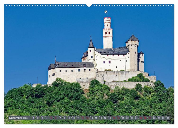 Produktbild: Burgen der Rheinromantik (Wandkalender 2026 DIN A2 quer), CALVENDO Monatskalender