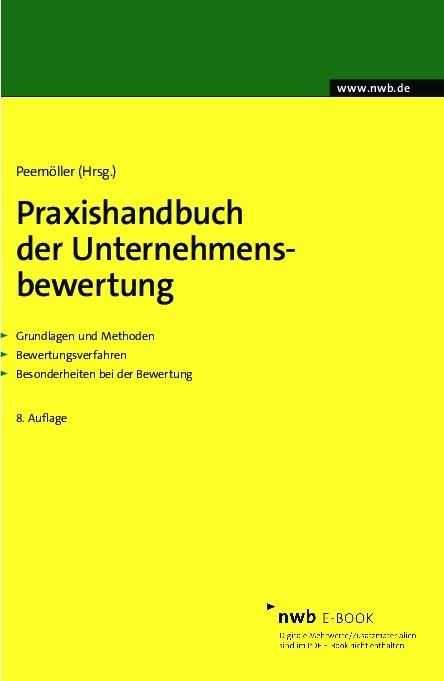 Produktbild: Praxishandbuch der Unternehmensbewertung