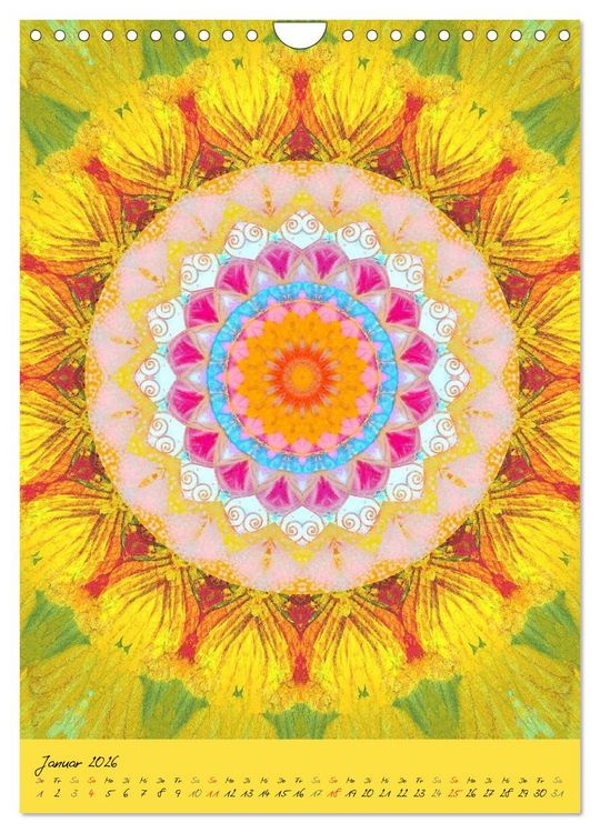 Produktbild: Mandala Energien (Wandkalender 2026 DIN A4 hoch), CALVENDO Monatskalender
