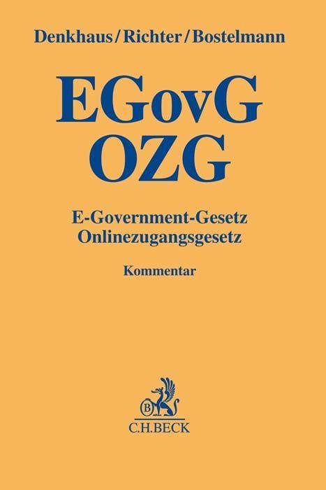 Produktbild: E-Government-Gesetz / Onlinezugangsgesetz. EGovG / OZG