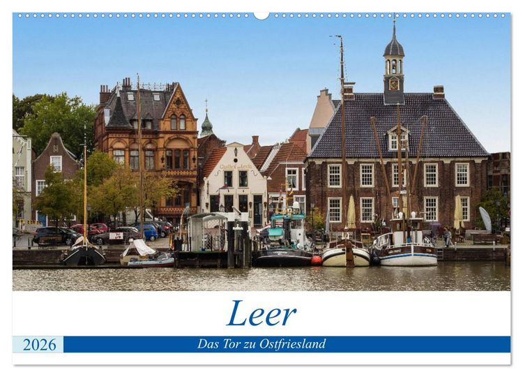 Produktbild: Leer - Das Tor zu Ostfriesland (Wandkalender 2026 DIN A2 quer), CALVENDO Monatskalender
