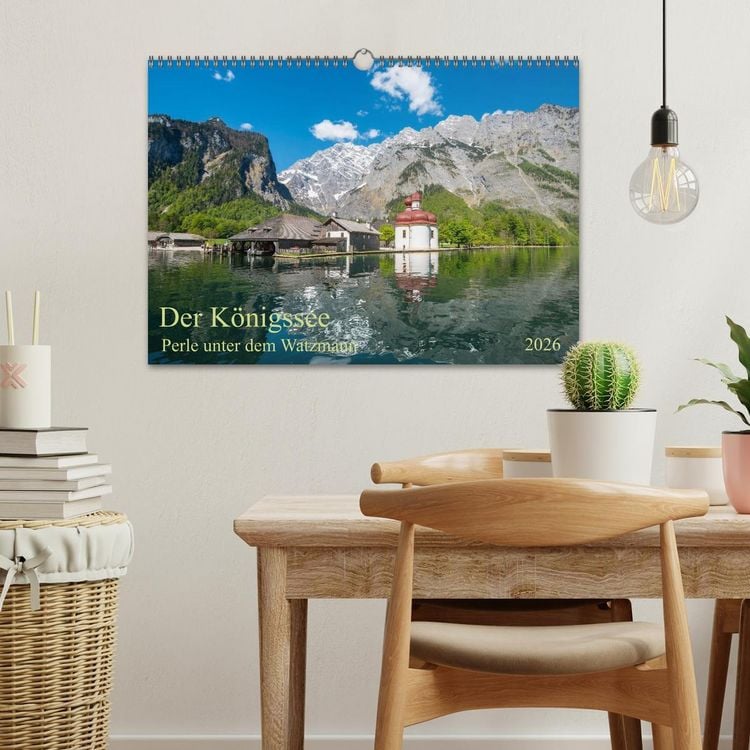 Produktbild: Der K&ouml;nigssee Perle unter dem Watzmann (Wandkalender 2026 DIN A3 quer), CALVENDO Monatskalender