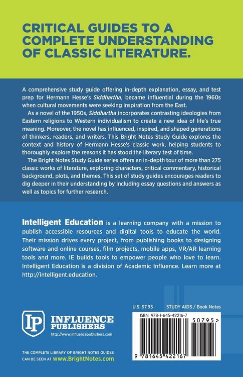 Produktbild: Study Guide to Siddhartha by Hermann Hesse