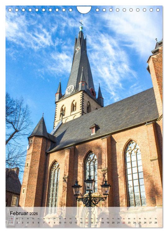 Produktbild: Kirchen in D&uuml;sseldorf (Wandkalender 2026 DIN A4 hoch), CALVENDO Monatskalender