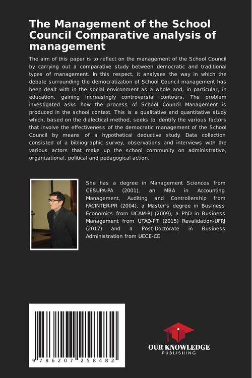 Produktbild: The Management of the School Council Comparative analysis of management