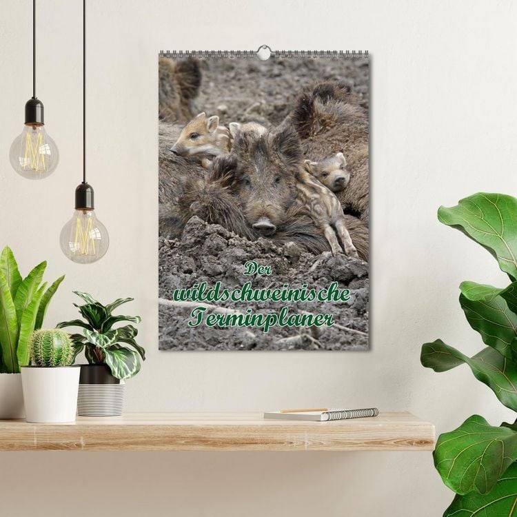 Produktbild: Der wildschweinische Terminplaner (Wandkalender 2026 DIN A3 hoch), CALVENDO Monatskalender
