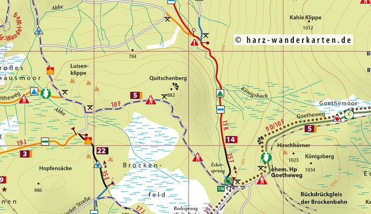 Produktbild: MTB Trail-Karte Harz: Braunlage - Schierke - St. Andreasberg - Brocken