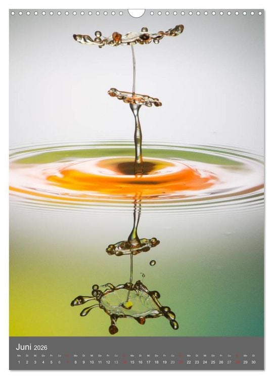 Produktbild: Liquid Art, Highspeed Tropfenfotografie (Wandkalender 2026 DIN A3 hoch), CALVENDO Monatskalender