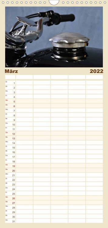 Produktbild: Familienplaner BMW R69S (Wandkalender 2022 , 21 cm x 45 cm, hoch)